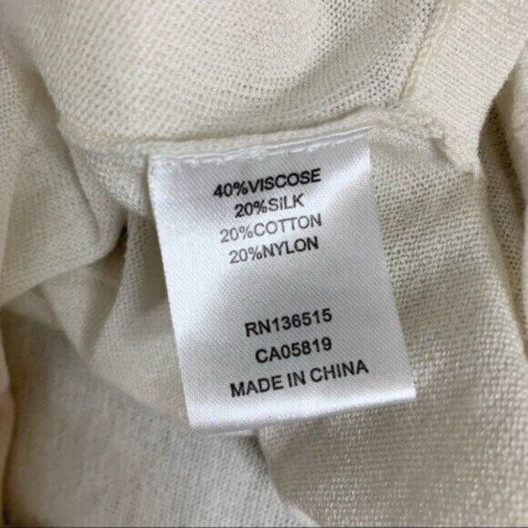 Anthropologie One Grey Day Orion Knit Tank Top Racerback V-neck Cream Size XS - Picture 12 of 16